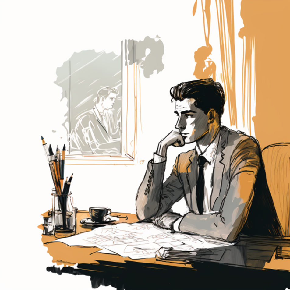 Individual thinking about a Financial Advisor
