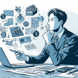 Man in business suit sitting and thinking about what to do with his 401k.