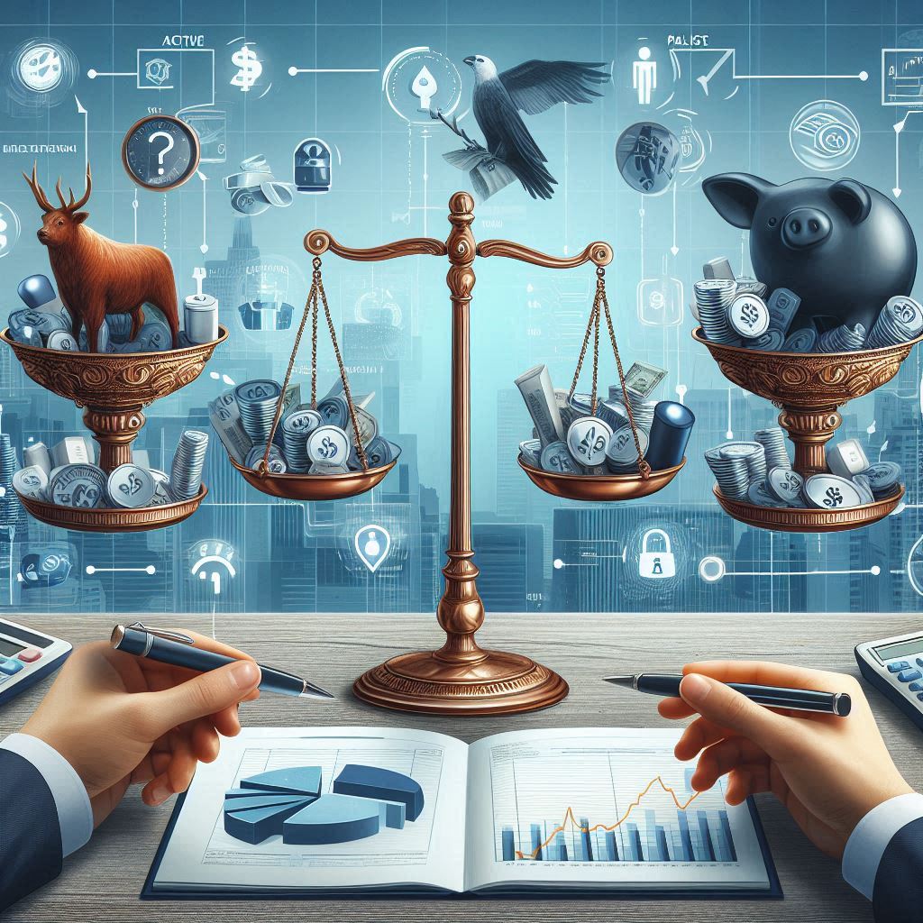 picture of two hands with a notebook and a scale in front of them that is weighing the individuals options.