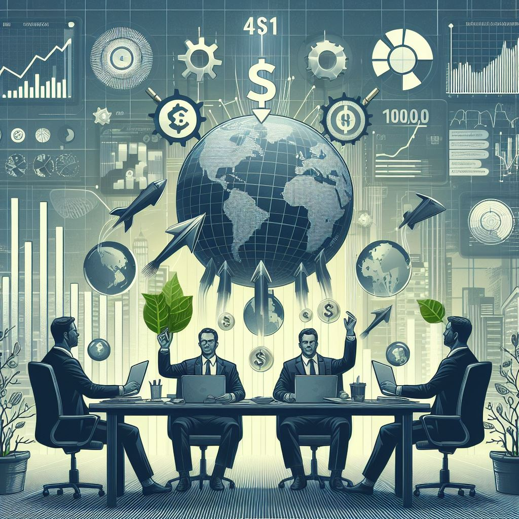men in suits sitting in a boardroom table thinking of ideas.