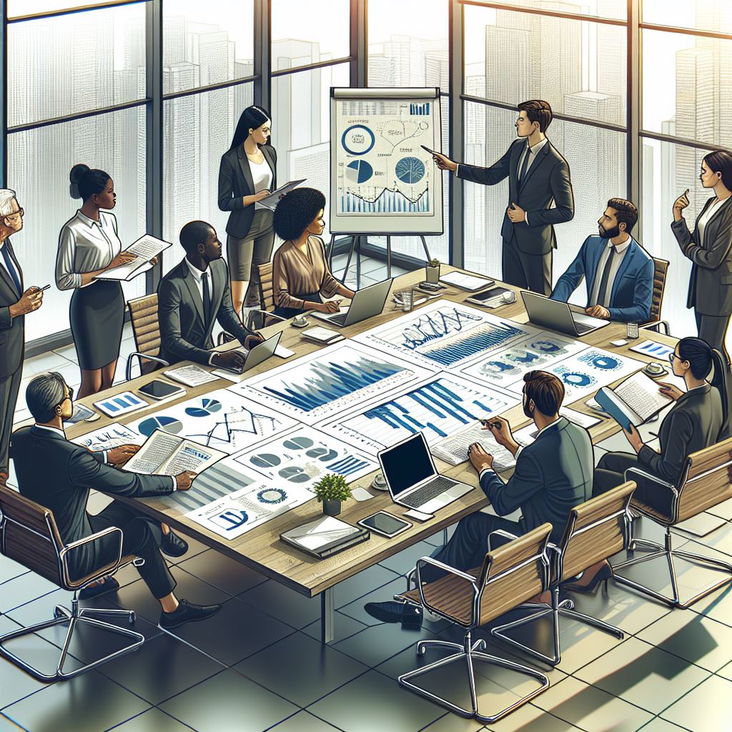 Group of Financial Advisors sitting around a conference table.