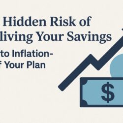 Title of article with arrow pointing up and to the right with a dollar bill.